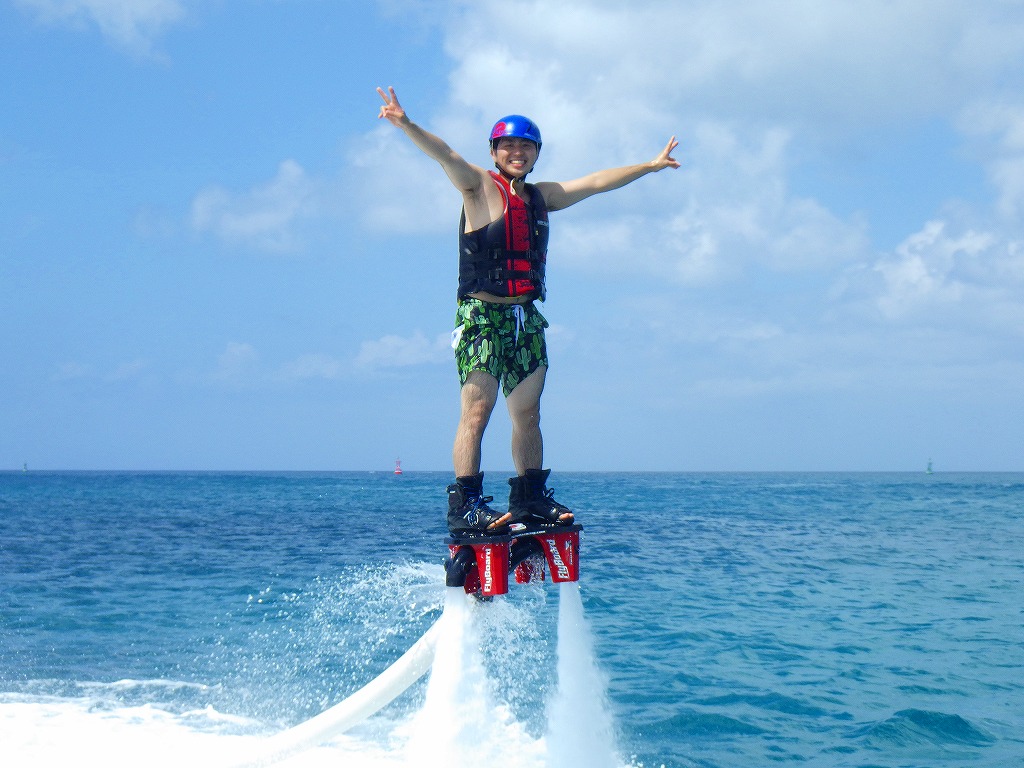 水面に立つバランスの練習し1m浮上にチャレンジ!