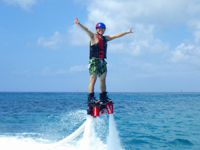 水面に立つバランスの練習し1m浮上にチャレンジ!