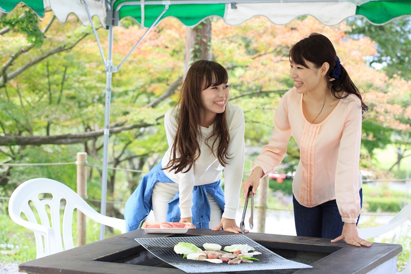 手ぶらプランではお肉・野菜・焼きそばがついてます
