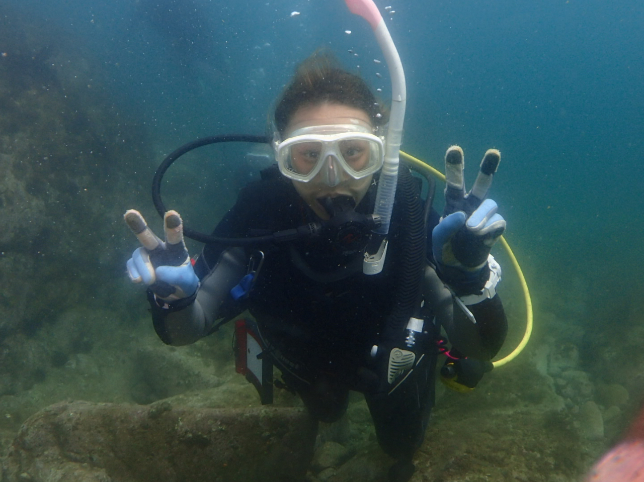 水中ツアー(水深3〜5m、潜水時間 約30分)