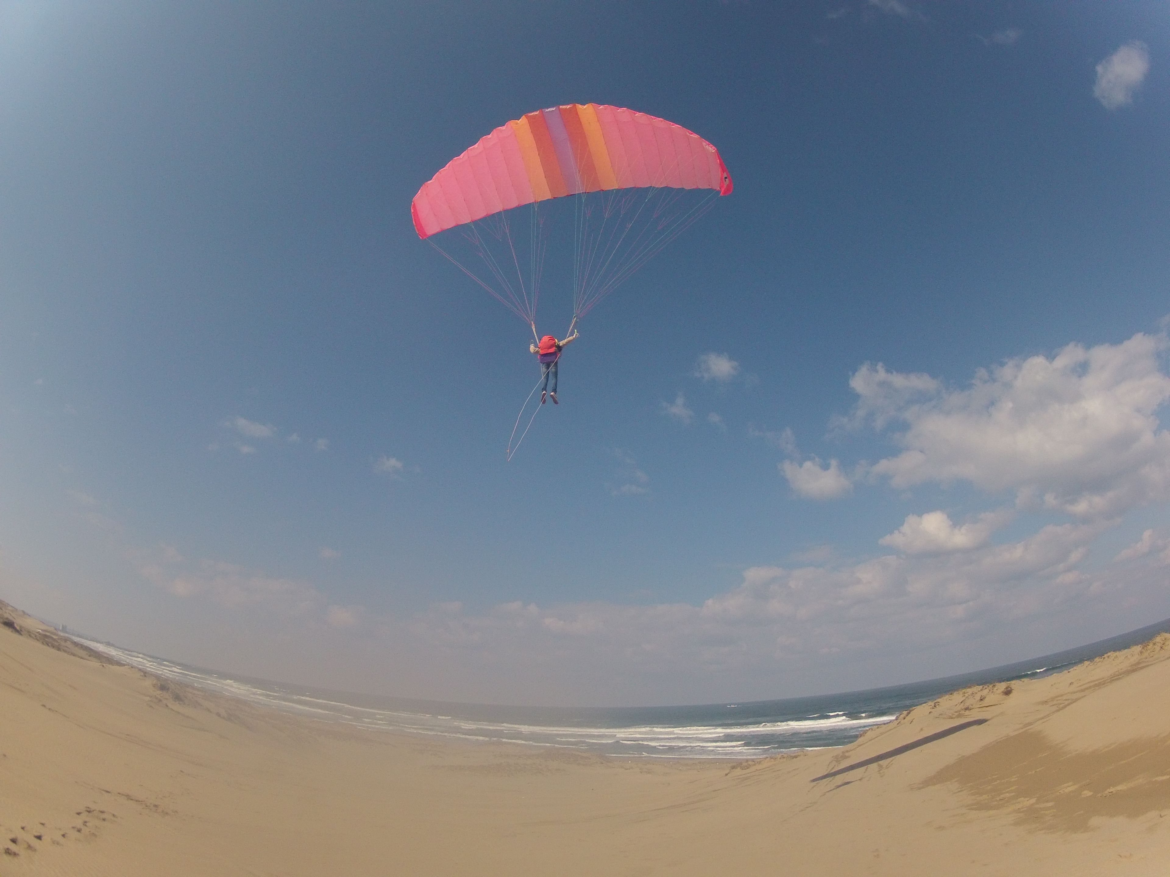 日本海に向かって気持ちよく飛ぼう♪