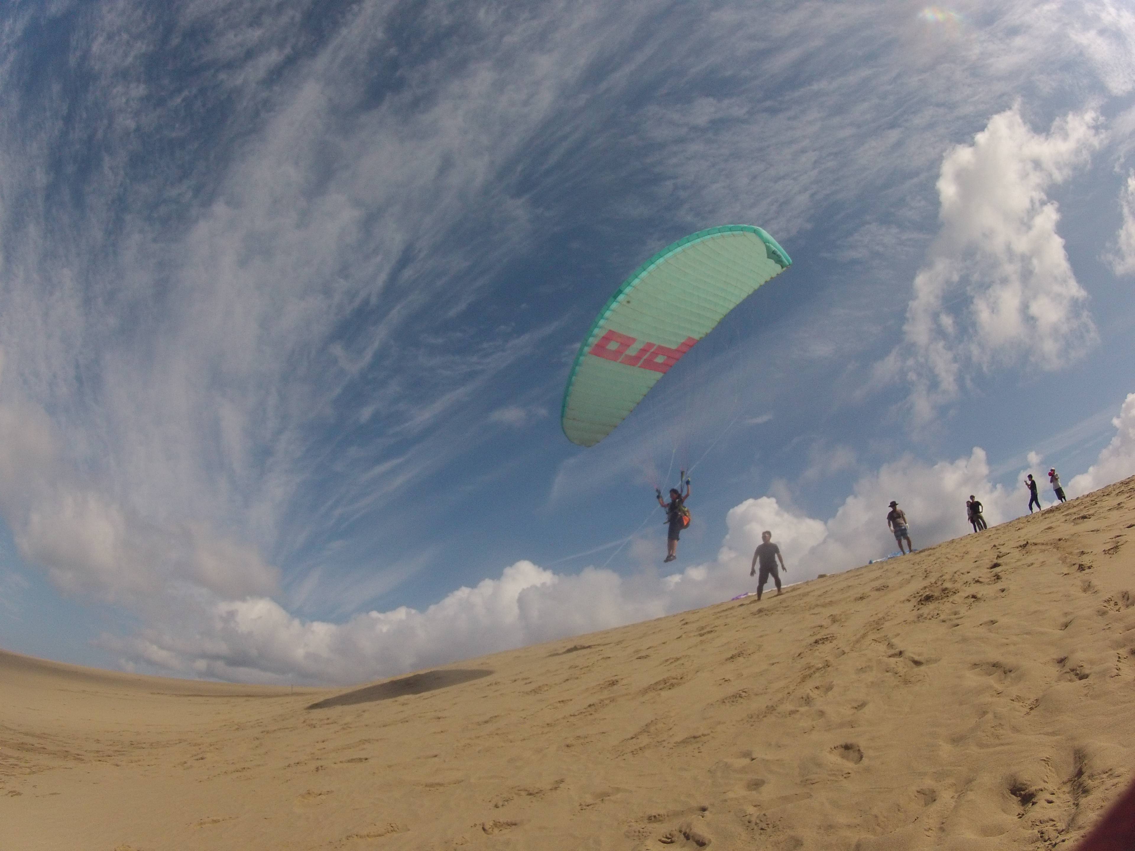 いざ出発!丘の上から爽快に飛び出そうっ!!