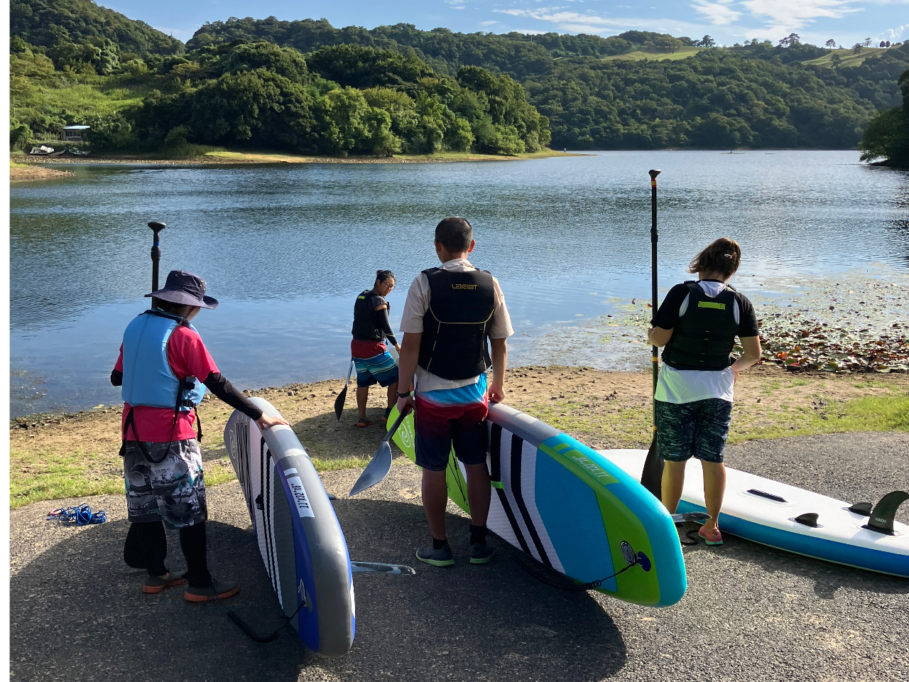 十分な準備運動とレクチャーを受けて、レッツスタート