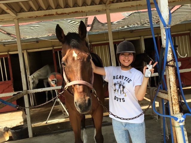 最後は可愛い馬達と心行くまで写真撮影