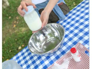 バター作り体験 レークヒル牧場の牛乳を使って手作りバターを作ろう 地元産のじゃがいもと一緒にぱくっ レークヒルファーム じゃらん遊び体験