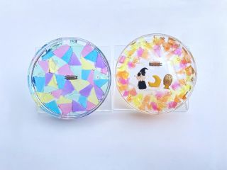シャーレにお好みのジェルワックスを飾ります。お好みで別売りパーツも入れられます!