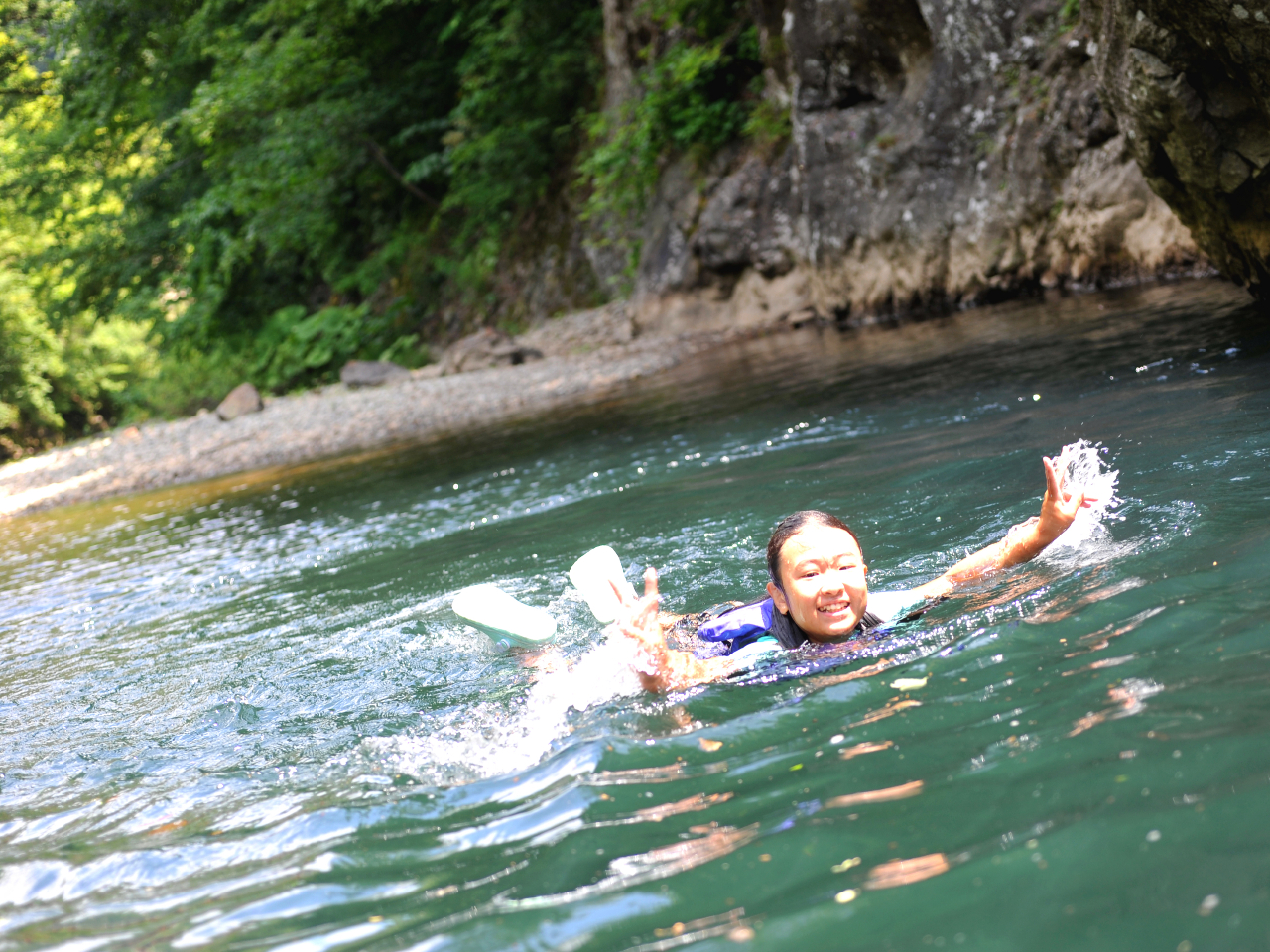 夏は水遊びも楽しい!