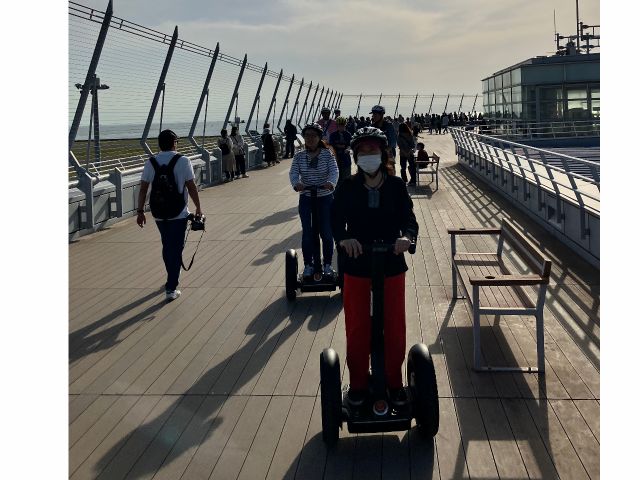 展望デッキでの走行も出来ます。