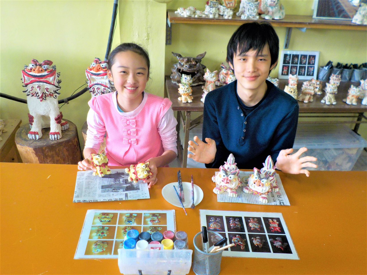 本格しっくいシーサーの出来上がり!!