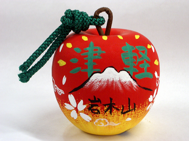 【青森・民芸品】<りんご土鈴>絵付体験