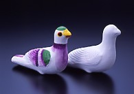 【青森・民芸品】<下川原焼鳩笛>絵付体験