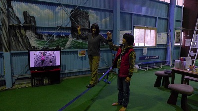 トレーニング器具もあります♪