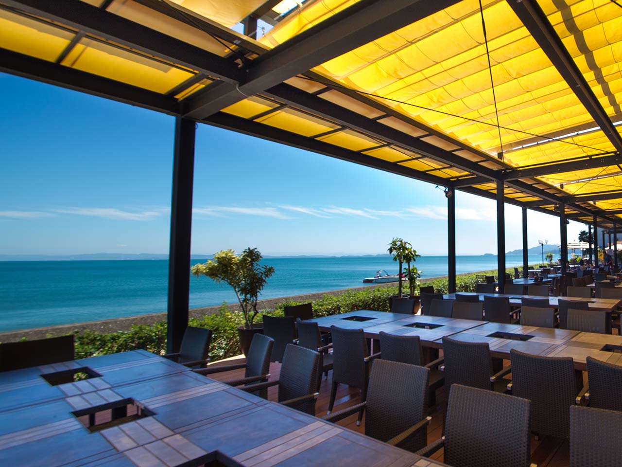 目の前は大阪湾一望の絶景!