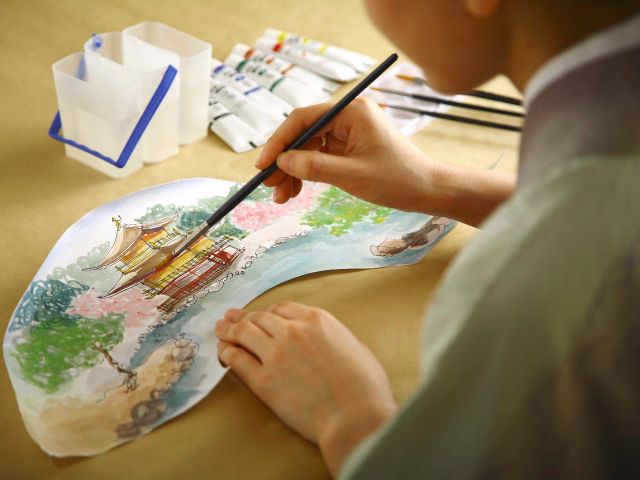 京扇子 絵付け体験 世界に一つだけのオリジナル扇子作り 白竹堂 本店 じゃらん遊び体験 京扇子 絵付け体験 世界に一つだけのオリジナル扇子作り 白竹堂 本店 じゃらん遊び体験