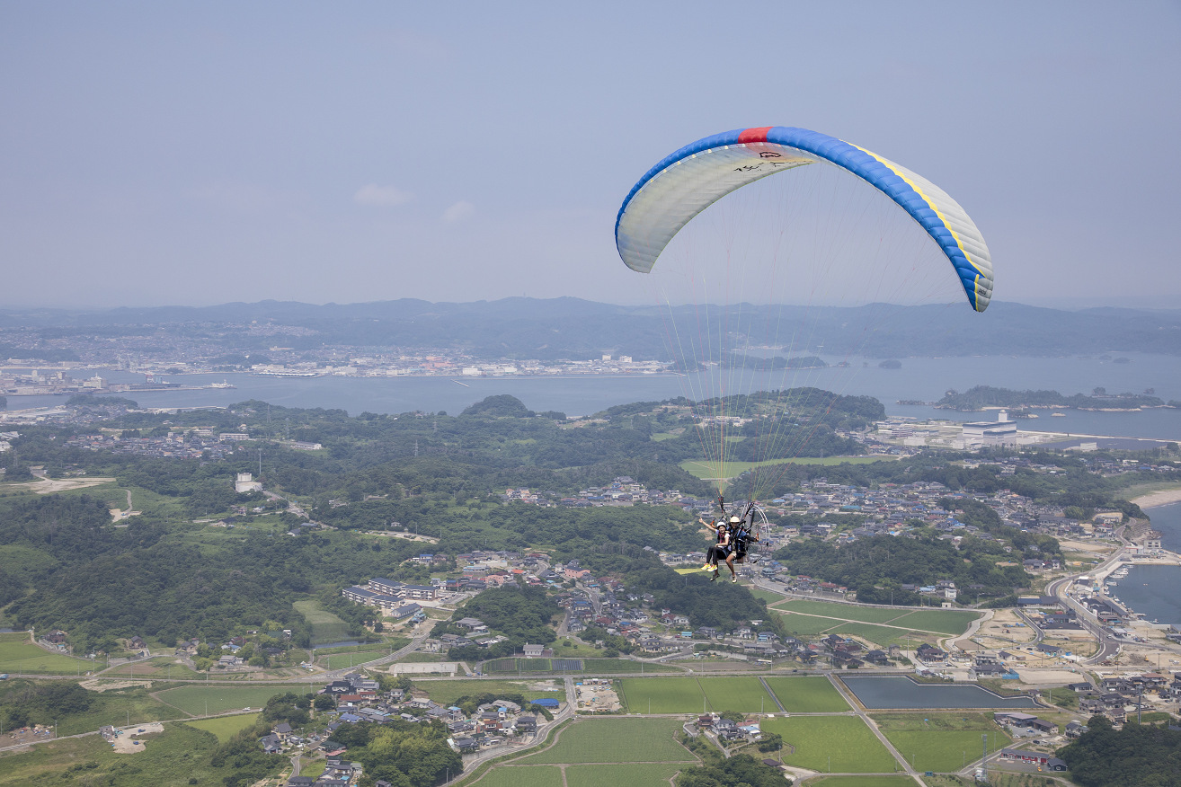 日本三景松島を空から満喫!飛ぶ感覚は言葉にできない爽快感です。