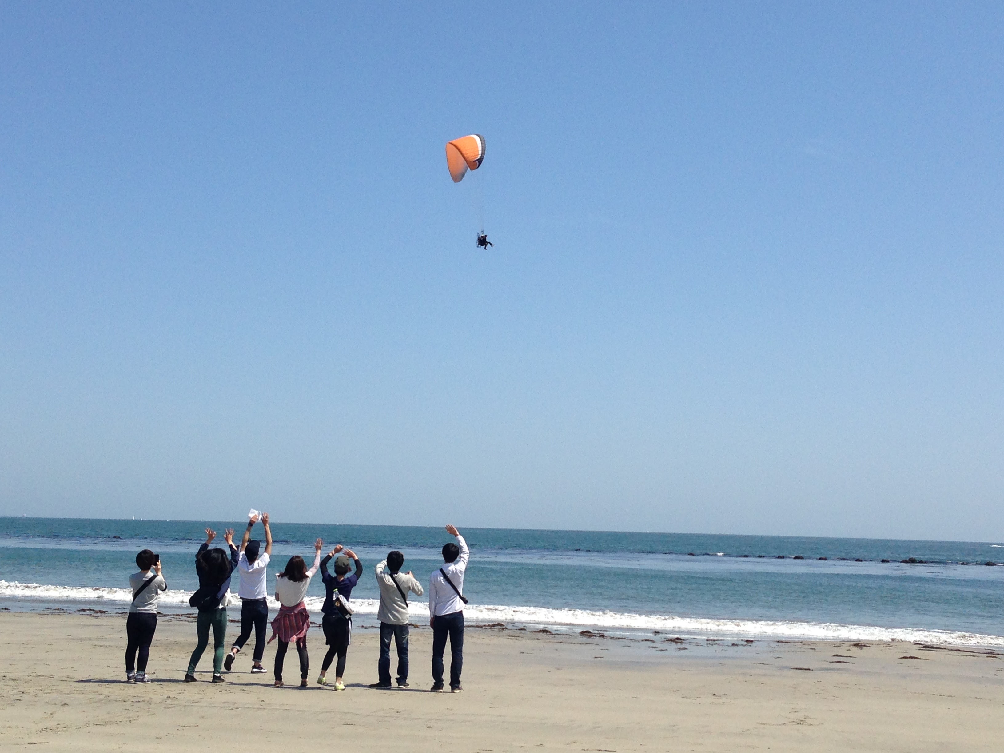 青空に向かって上昇!絶景が待っています。
