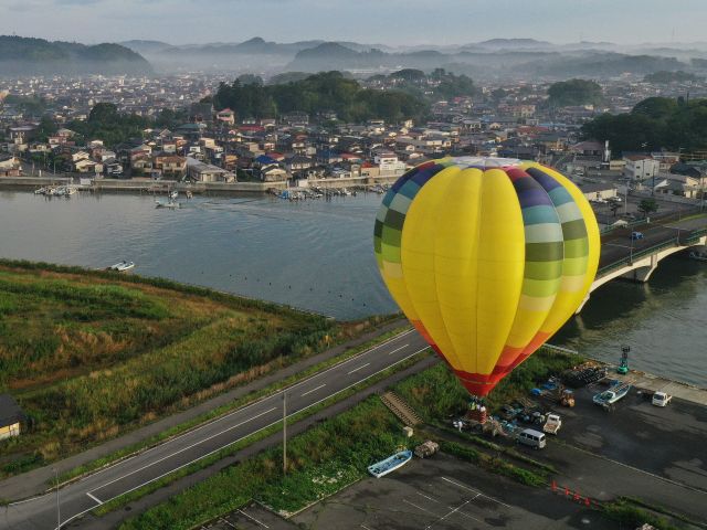 松島の人々が暮らす町並み