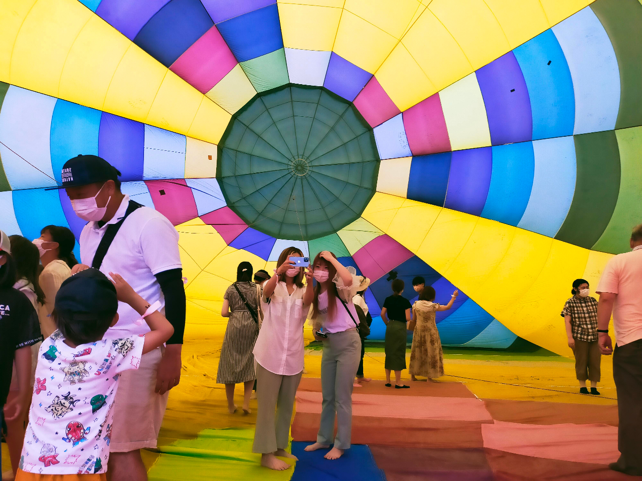 熱気球に入れる準備体験もおすすめ!!