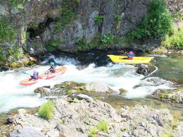 フライングドルフィンズアドベンチャーサービス:自分たちの力だけで難所にチャレンジ!ダッキー 午後の部 13:00スタート