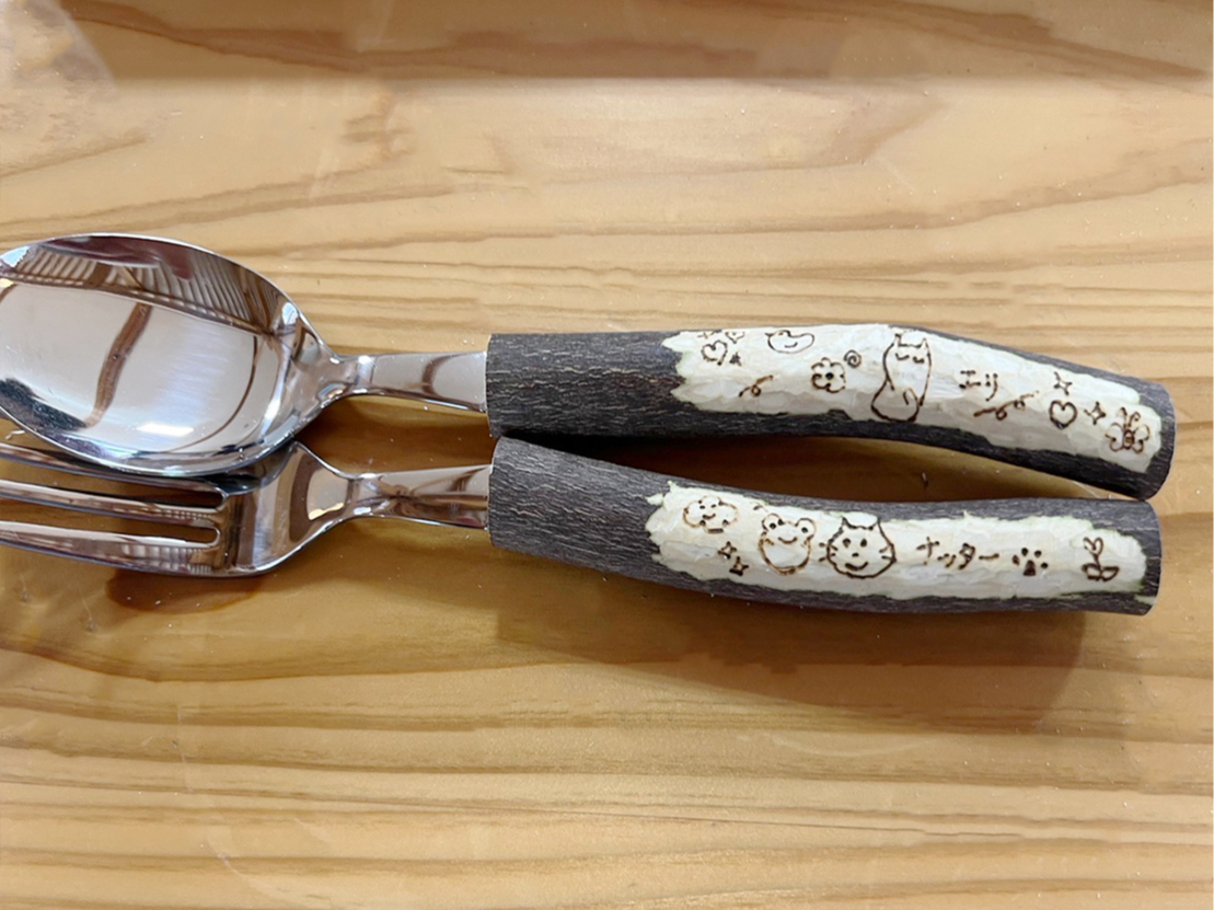 こんなかわいいカトラリーが作れます♪