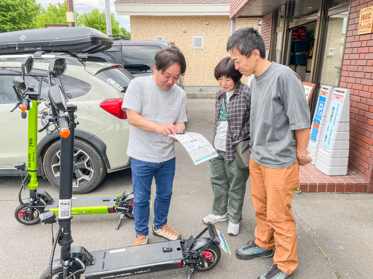 乗る前に、乗り方をしっかりレクチャーしますので安心です♪