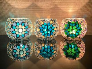 キャンドルの灯りだけでも十分きれいなキャンドルホルダー☆彡