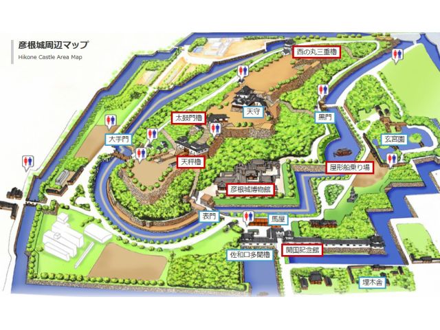 彦根城周辺MAP
