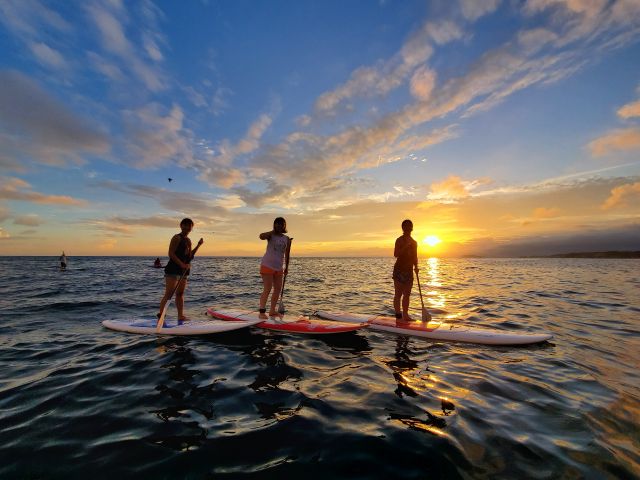 8月夏のサンセットSUP