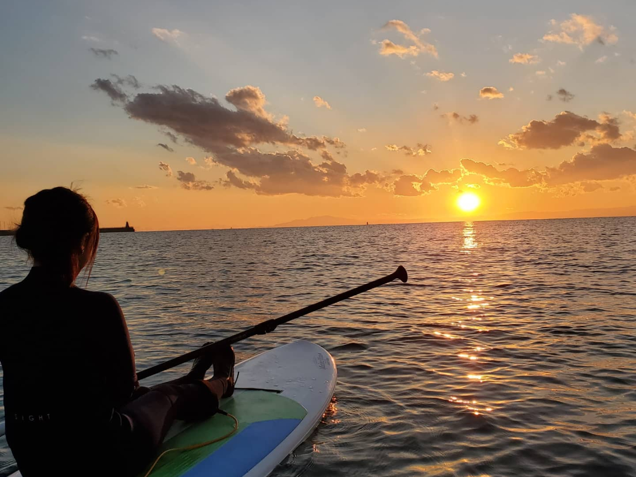 12月サンセットSUP
