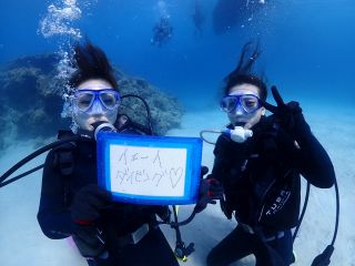 イェーイ!ダイビング!
