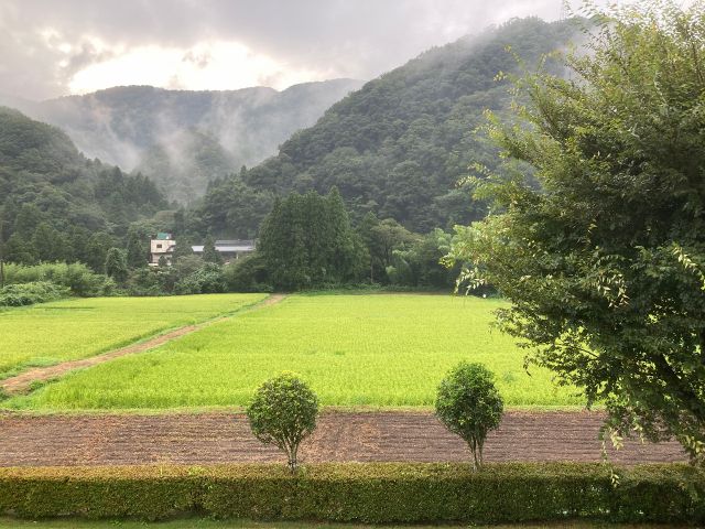 2階から見える田園風景
