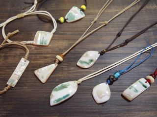 あなただけの夜光貝ブレスレット/アンクレット、ネックレス、ストラップが作れます!