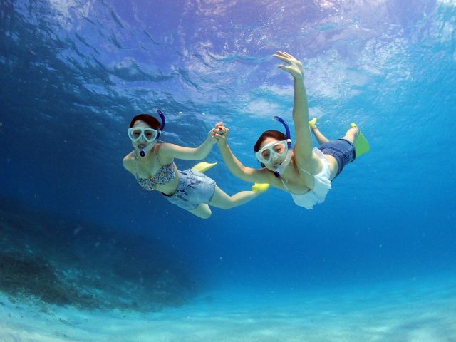 水中写真無料プレゼントキャンペーン中!後日ダウンロードできるURLをメールで送らせて頂きますので、同行者とのシェアも簡単♪