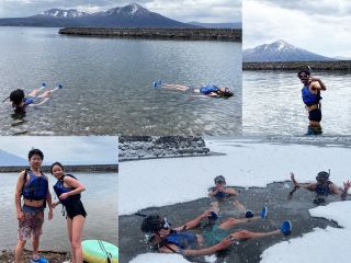 水風呂がわりにシュノーケリングで泳げます♪