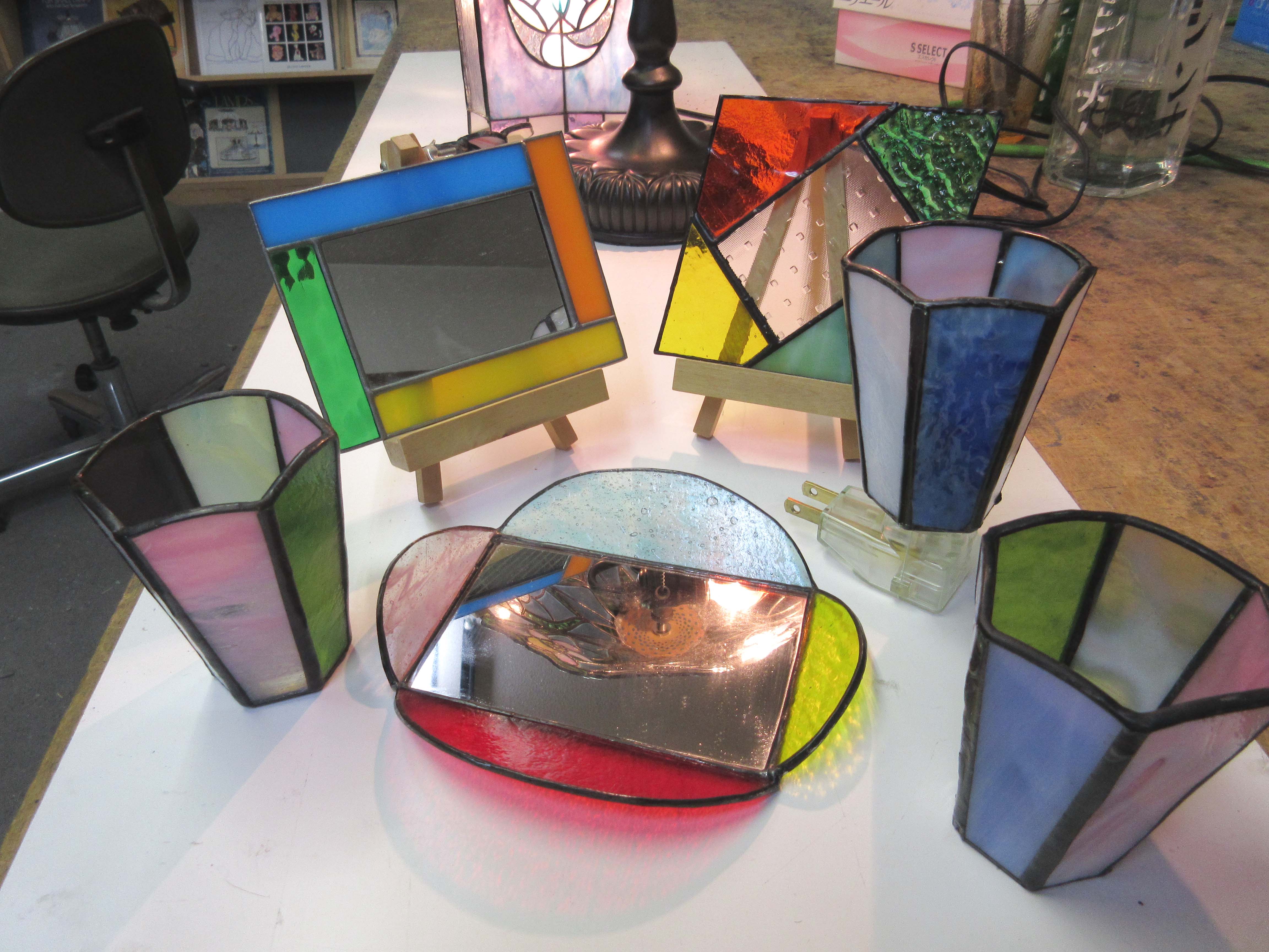 初心者歓迎 ステンドグラス 季節品 制作体験 おひとり様2500円 オボロステンドグラス工房 じゃらん遊び体験