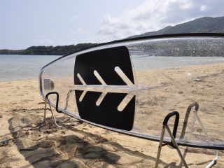 底が透明なクリアーSUP