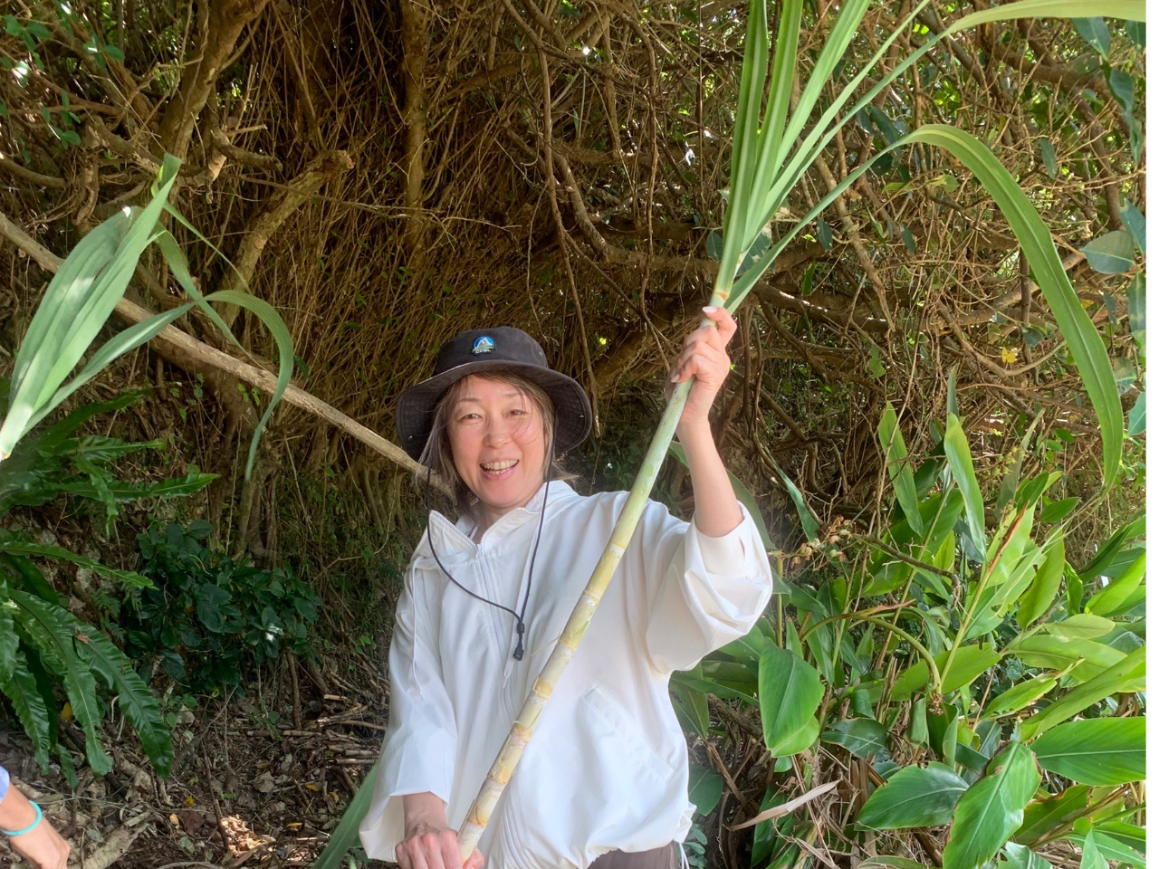 自分で刈り取ったら、ジュースも美味しいですよねっ