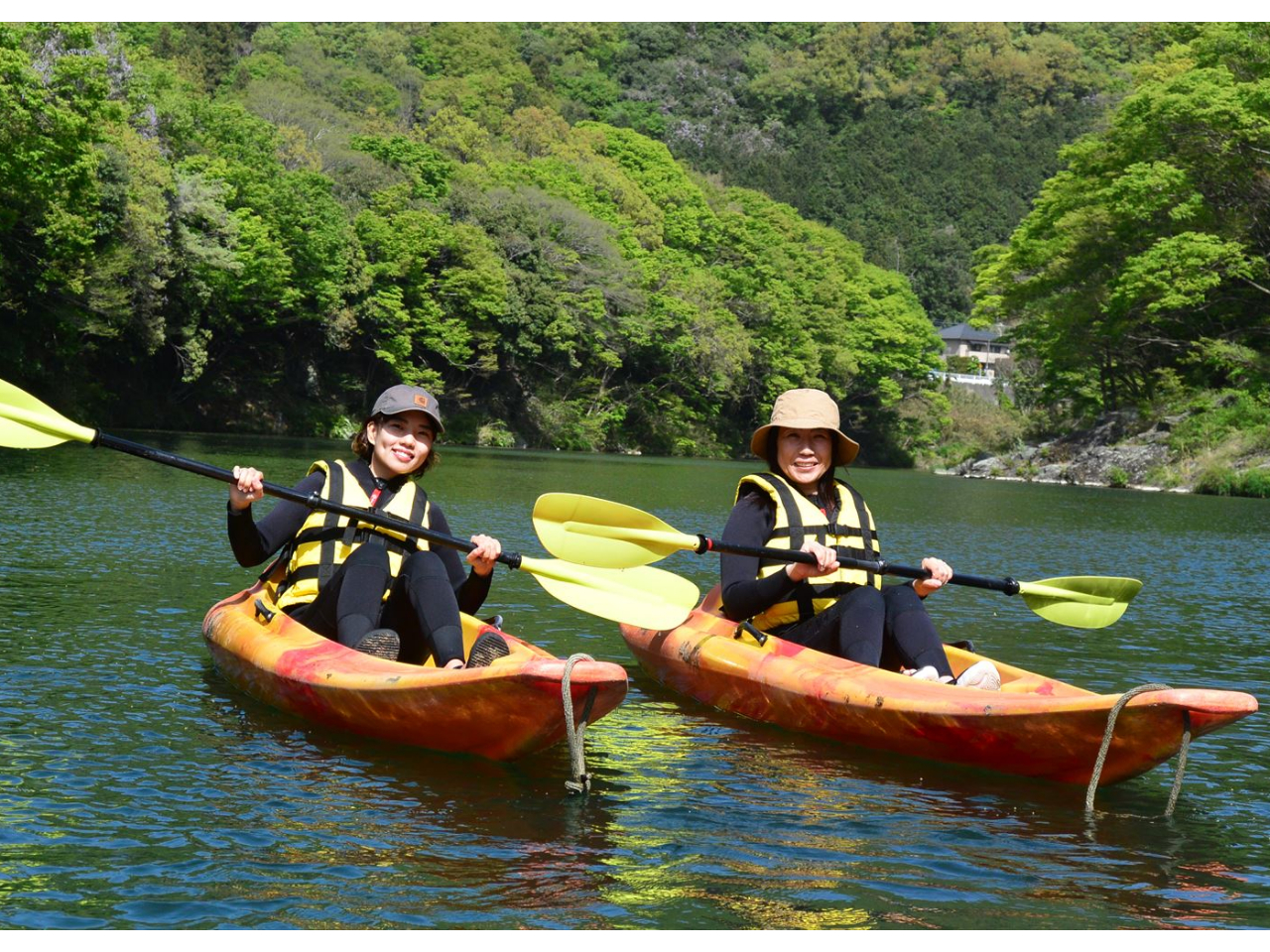 のんびり景色を楽しみながら