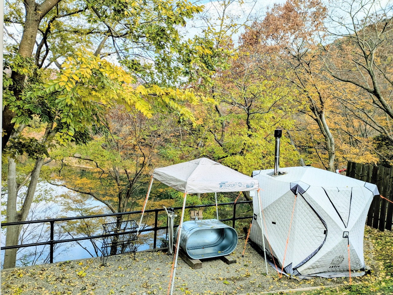 絶景を眺めながらのサウナ&水風呂