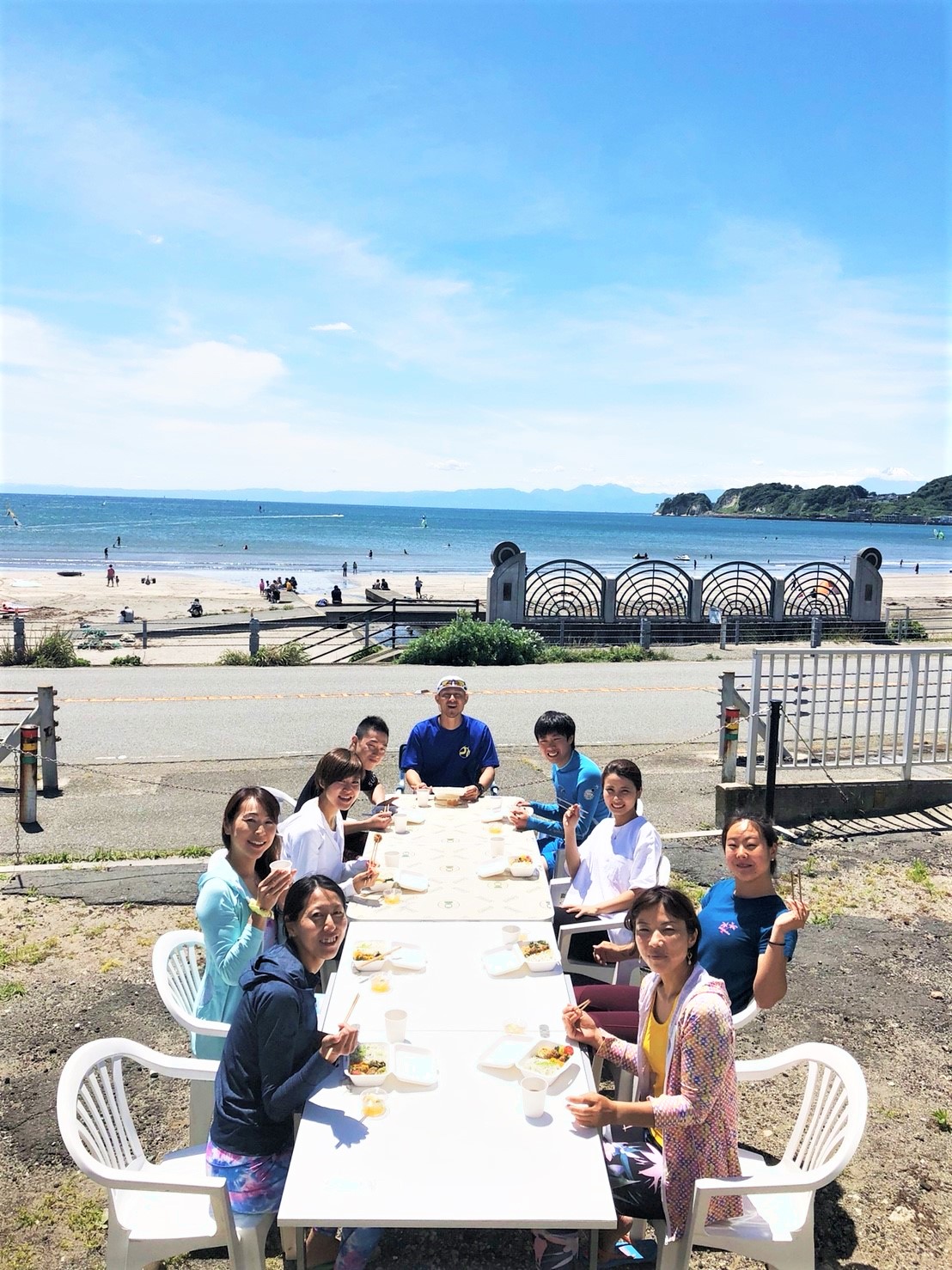 テラスからは材木座ビーチが一望できます!