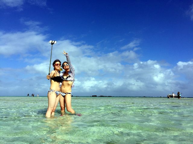 自撮りするのにも最高のロケーション☆