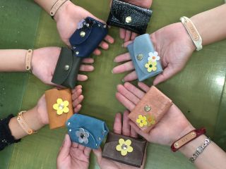 小銭入れ♪オプションで名前やお花もつけれます♪