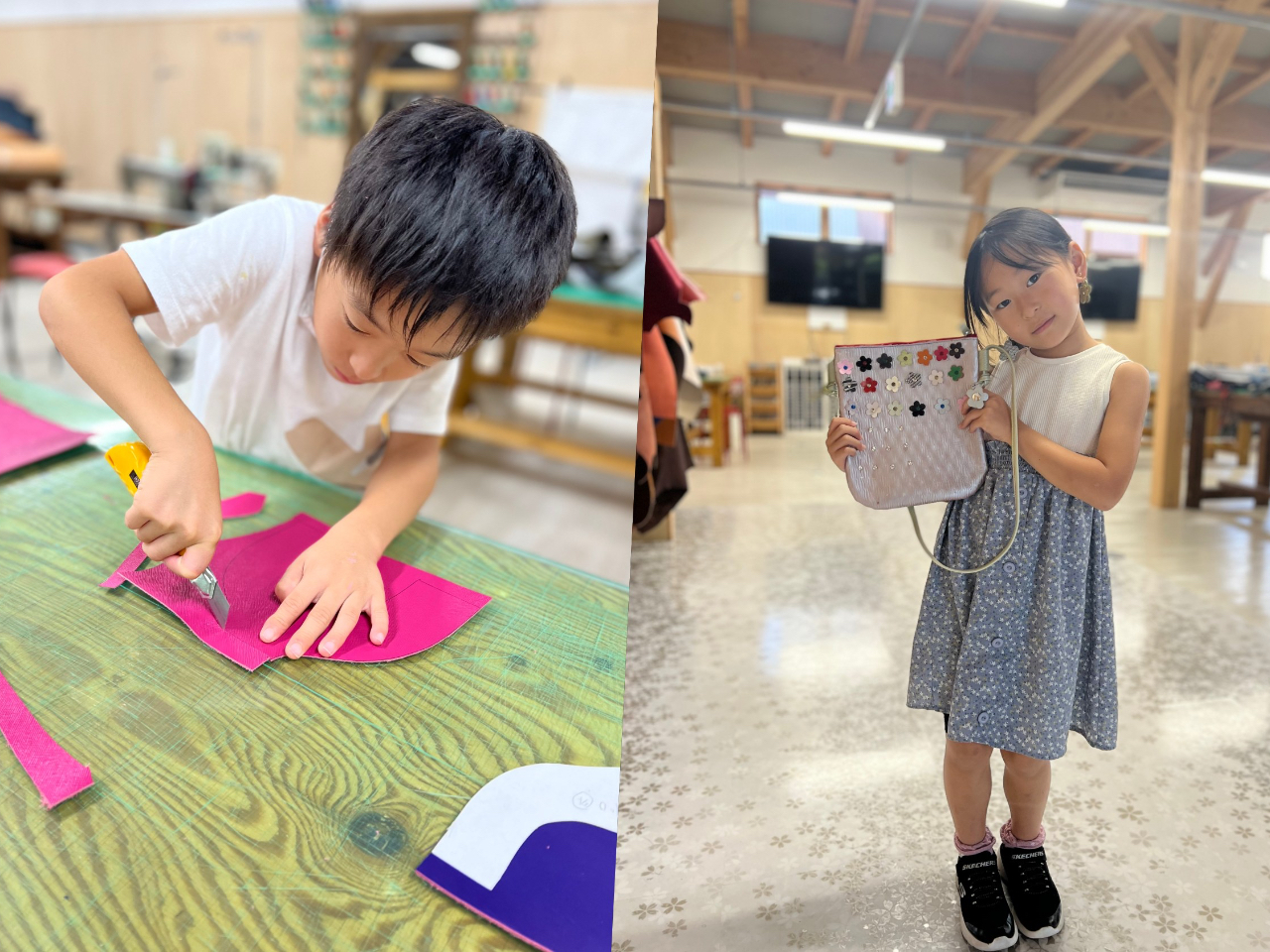 小学生でもミシンに挑戦♪