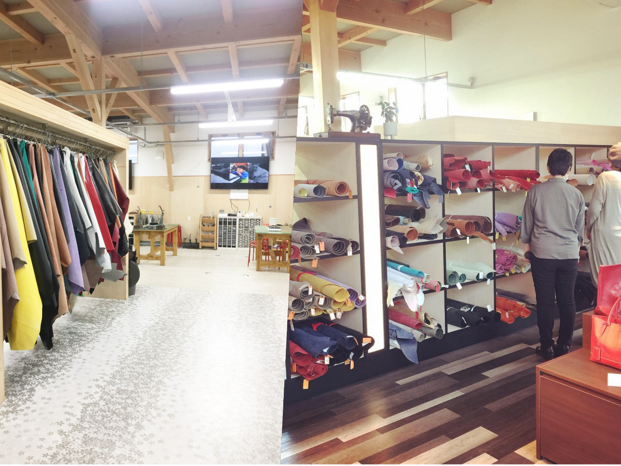 お好きな革を自由に選ぶことができます。