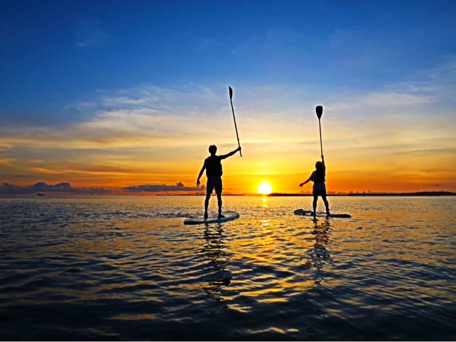 素晴らしい夕陽でよかった。