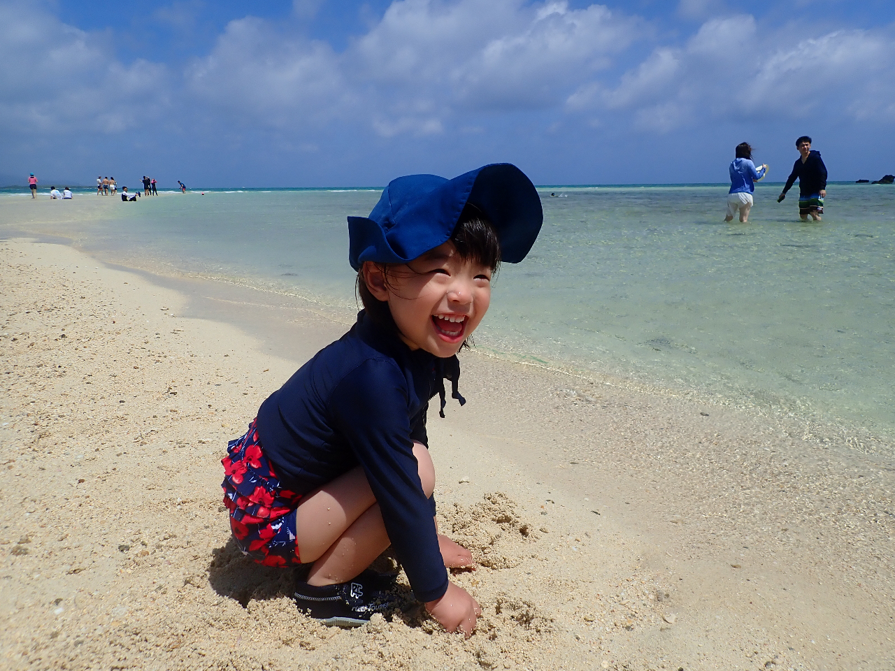 ランチの後はビーチでフリータイム