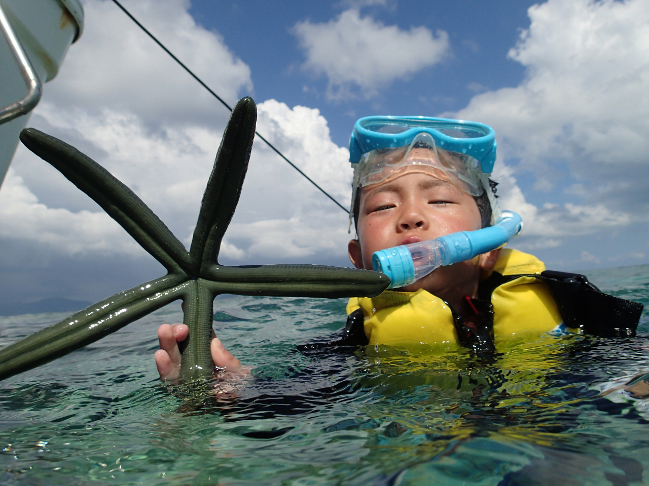 シュノーケリング専門店なので初心者やお子様でも安心