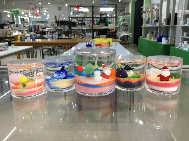 完成品は色とりどり!オリジナルデザインで思い出の品に♪