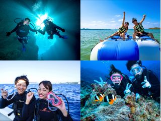 ボート出航+水中40分+エサあげ体験+マリンスポーツ!