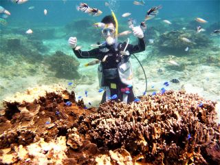 美しい水中世界を独り占め!贅沢な気分です。